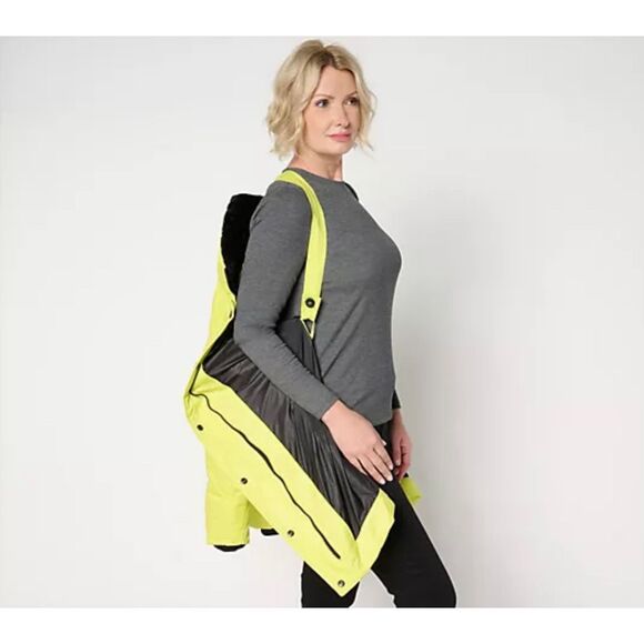 Arctic Expedition Large Diamond Quilted Parka Removable Hood Ancient Water NWOT - Picture 5 of 8